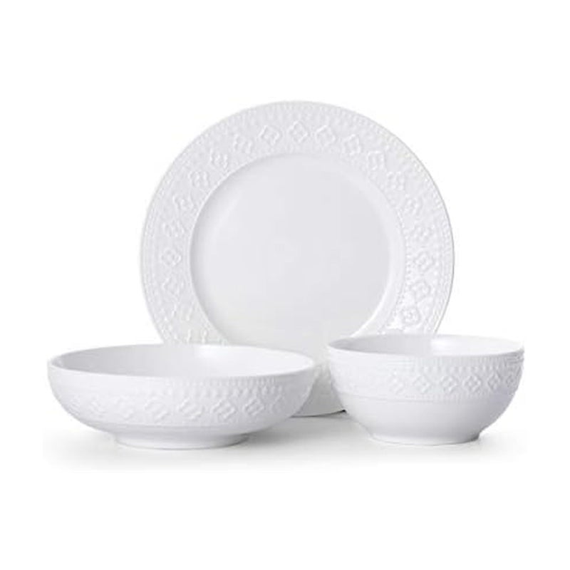 Pfaltzgraff Haisley 12-Piece Dinnerware Set, White - Image 1